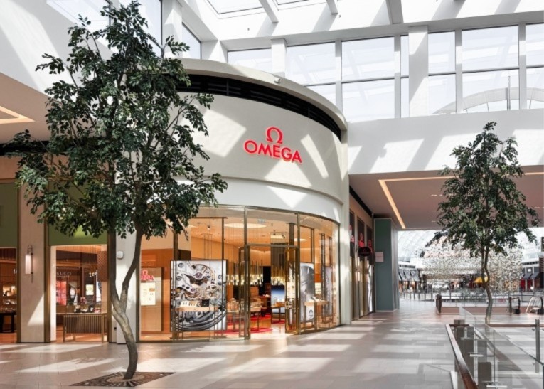 ficus artificiales en el Dubai Mall