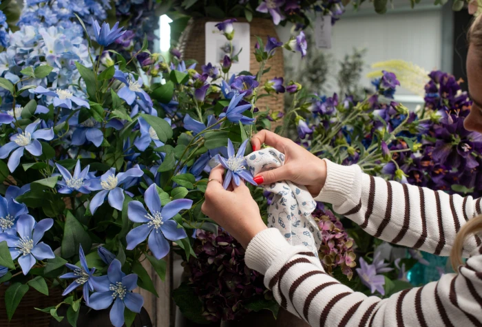 how to clean artificial flowers