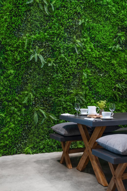 Pared verde artificial