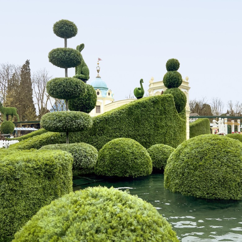 stunning topiary hedging at Europa Park