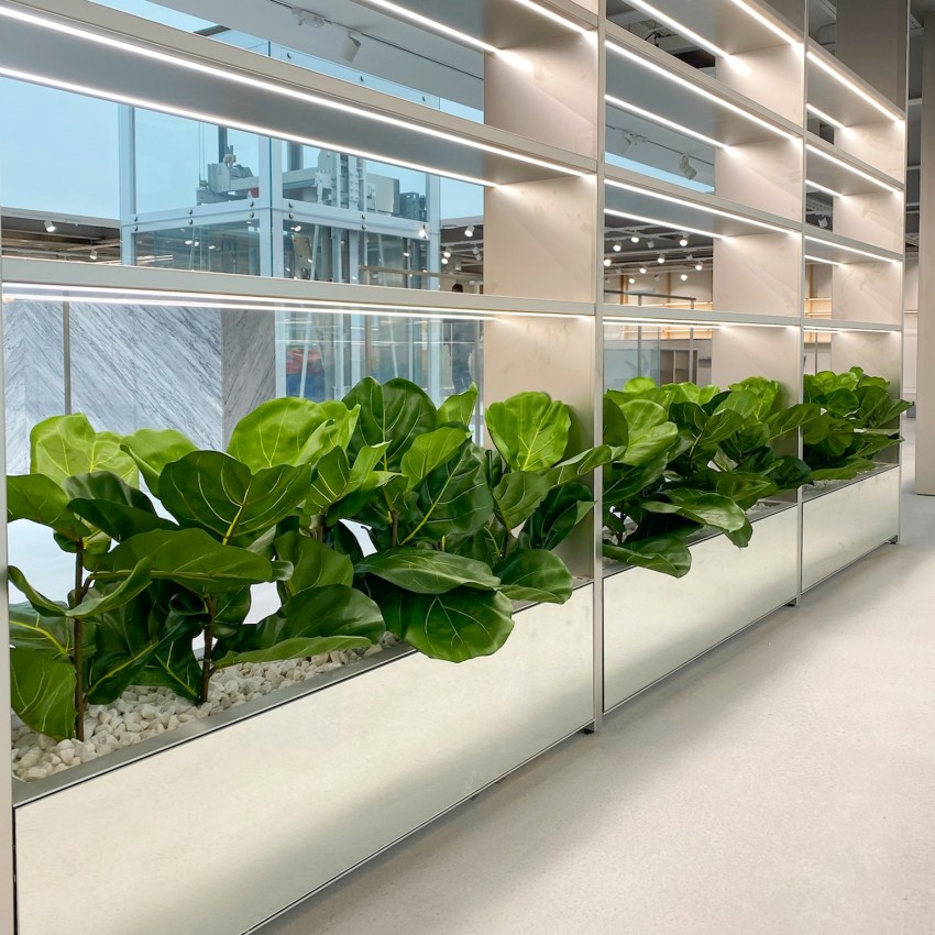 artificial planting in a shop