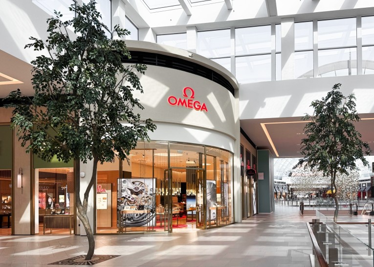 ficus artificiales en el Dubai Mall